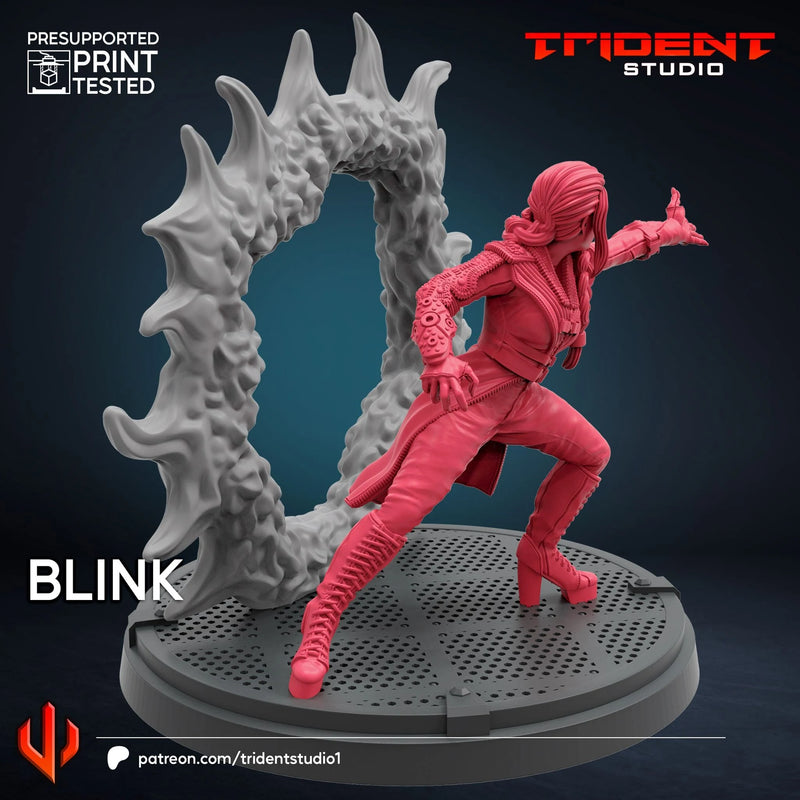 Blink X-Men Days Of Future Past Marvel MCP-compatible 40mm resin proxy miniature by Trident Miniatures - product image 3