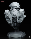 Master Chief Resin Statue & Bust - Bust view 3
