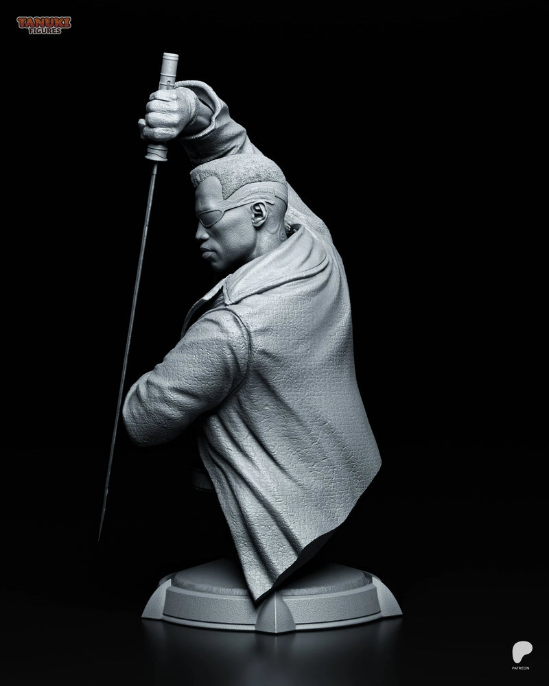 Blade Resin Statue & Bust - Bust view 3