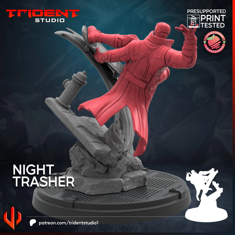 Night Thrasher Marvel MCP-compatible 40mm resin proxy miniature by Trident Miniatures - product image 3