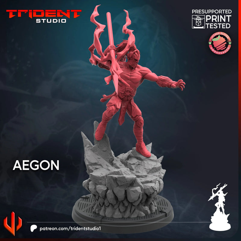 Aegon - Sculpt A Marvel MCP-compatible 40mm resin proxy miniature by Trident Miniatures - product image 3