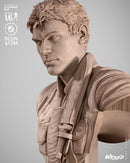 Chris Resident Evil Portrait Bust resin bust kit view 3