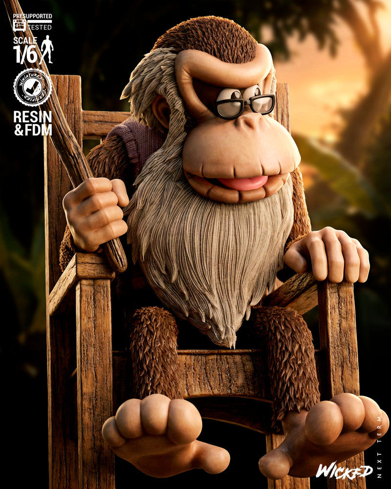 Cranky Sculpture resin statue kit view 3