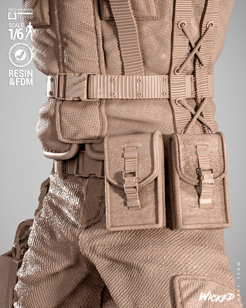 Chris Resident Evil Sculpture resin statue kit view 3