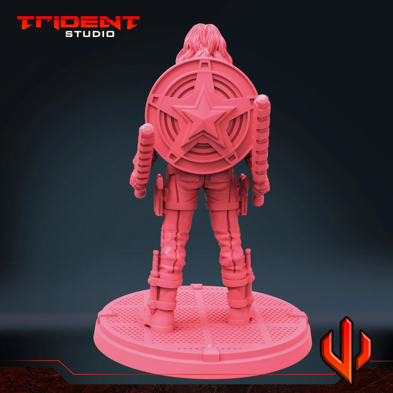 Black Widow Multiverse - Sculpt B Marvel MCP-compatible 40mm resin proxy miniature by Trident Miniatures - product image 3