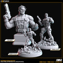 Cable (Nov 2024 Sculpt) Marvel MCP-compatible resin miniature by C27 Studios - product image 3