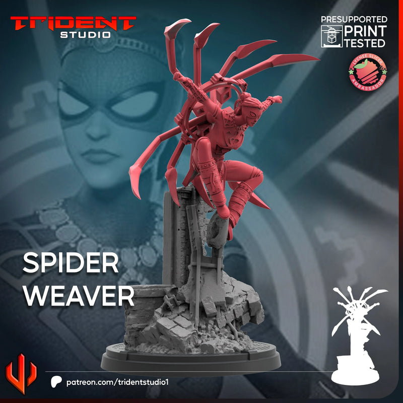 Spider Weaver Marvel MCP-compatible 40mm resin proxy miniature by Trident Miniatures - product image 3