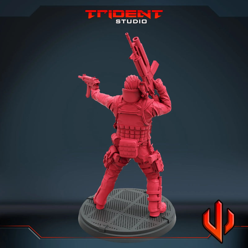Punisher War Zone - Sculpt A Marvel MCP-compatible 40mm resin proxy miniature by Trident Miniatures - product image 3