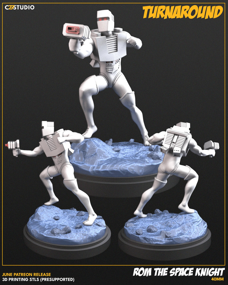 Rom the Space Knight Marvel MCP-compatible resin miniature by C27 Studios - product image 3