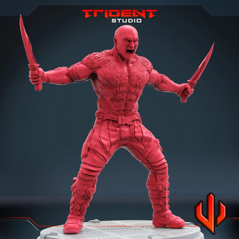 Drax - Sculpt B Marvel MCP-compatible 40mm resin proxy miniature by Trident Miniatures - product image 3