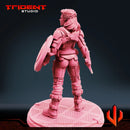 Captain Carter - Sculpt A Marvel MCP-compatible 40mm resin proxy miniature by Trident Miniatures - product image 3