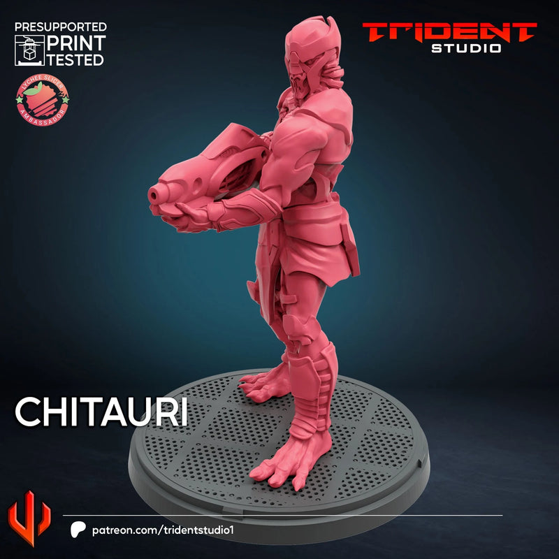 Chitauri - Sculpt A Marvel MCP-compatible 40mm resin proxy miniature by Trident Miniatures - product image 3