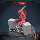 Spider-Punk Marvel MCP-compatible 40mm resin proxy miniature by Trident Miniatures - product image 3