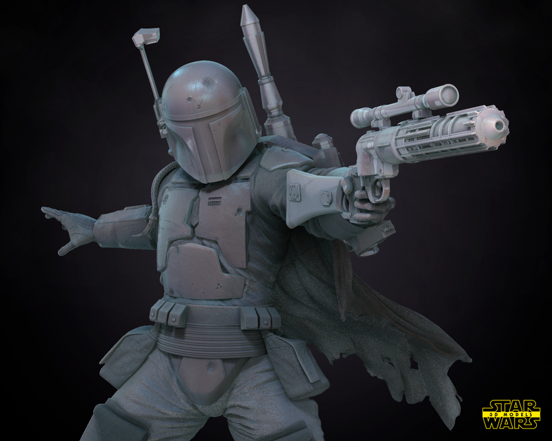 Boba Fett Original Version Sculpture