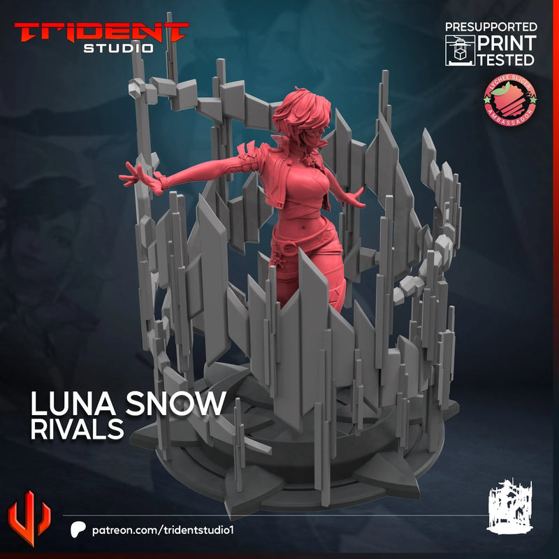 Luna Snow Rivals Marvel MCP-compatible 40mm resin proxy miniature by Trident Miniatures - product image 3