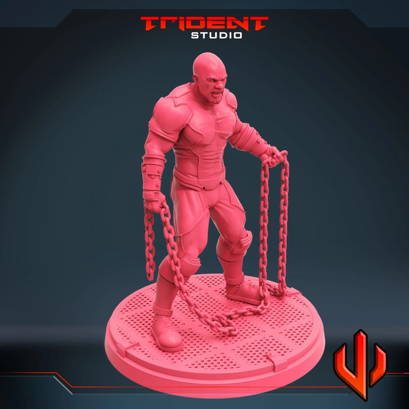 Luke Cage Marvel MCP-compatible 40mm resin proxy miniature by Trident Miniatures - product image 3