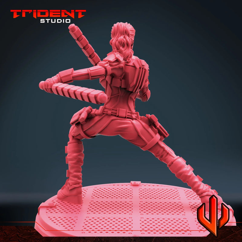 Melina Vostokoff - Sculpt C Marvel MCP-compatible 40mm resin proxy miniature by Trident Miniatures - product image 3