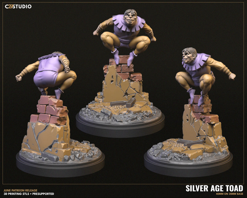 Toad (Silver Age) Marvel MCP-compatible resin miniature by C27 Studios - product image 3