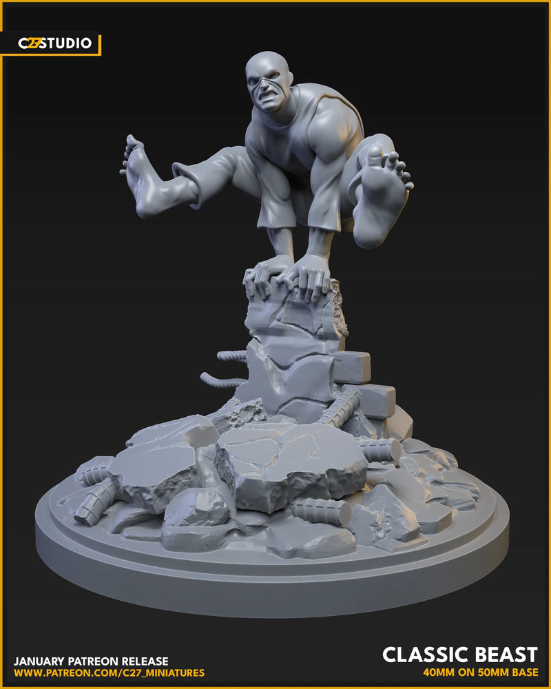 Beast (Original) Marvel MCP-compatible resin miniature by C27 Studios - product image 3