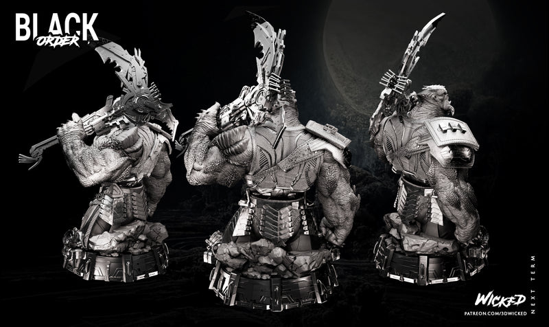Cull Obsidian Bust resin bust kit view 3