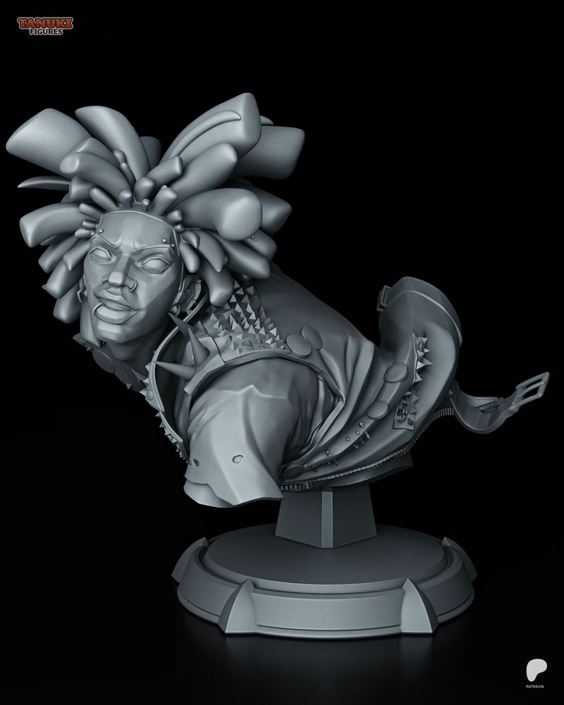 Spider-Punk Resin Statue & Bust - Bust view 3
