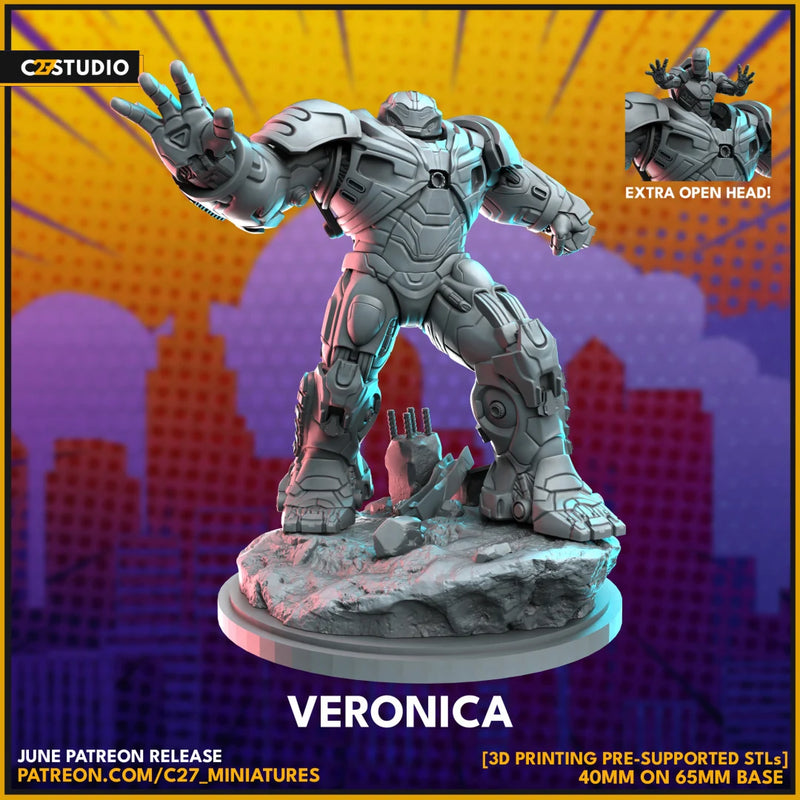 Hulkbuster Marvel MCP-compatible resin miniature by C27 Studios - product image 3