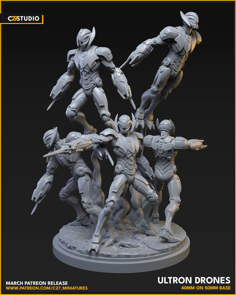 Ultrong Drones Marvel MCP-compatible resin miniature by C27 Studios - product image 3