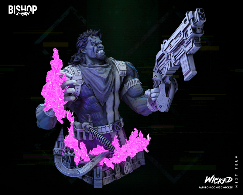 Bishop Bust resin bust kit view 3