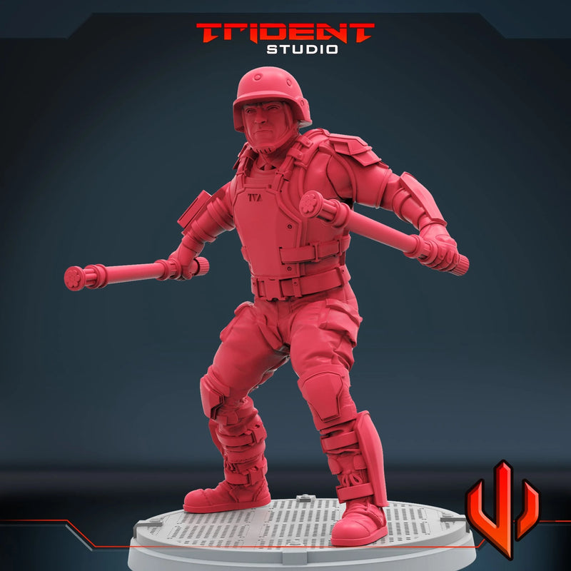 TVA Guard - Sculpt C Marvel MCP-compatible 40mm resin proxy miniature by Trident Miniatures - product image 3