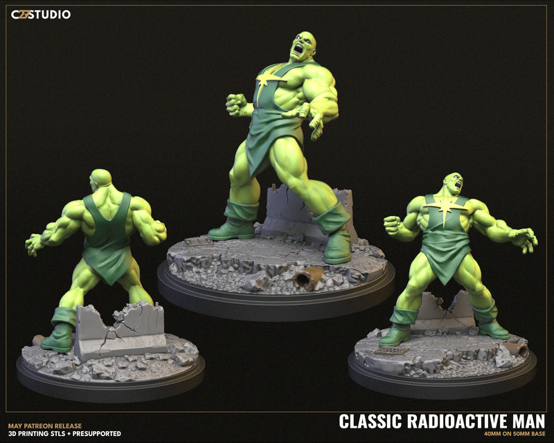 Radioactive Man (Silver Age) Marvel MCP-compatible resin miniature by C27 Studios - product image 3