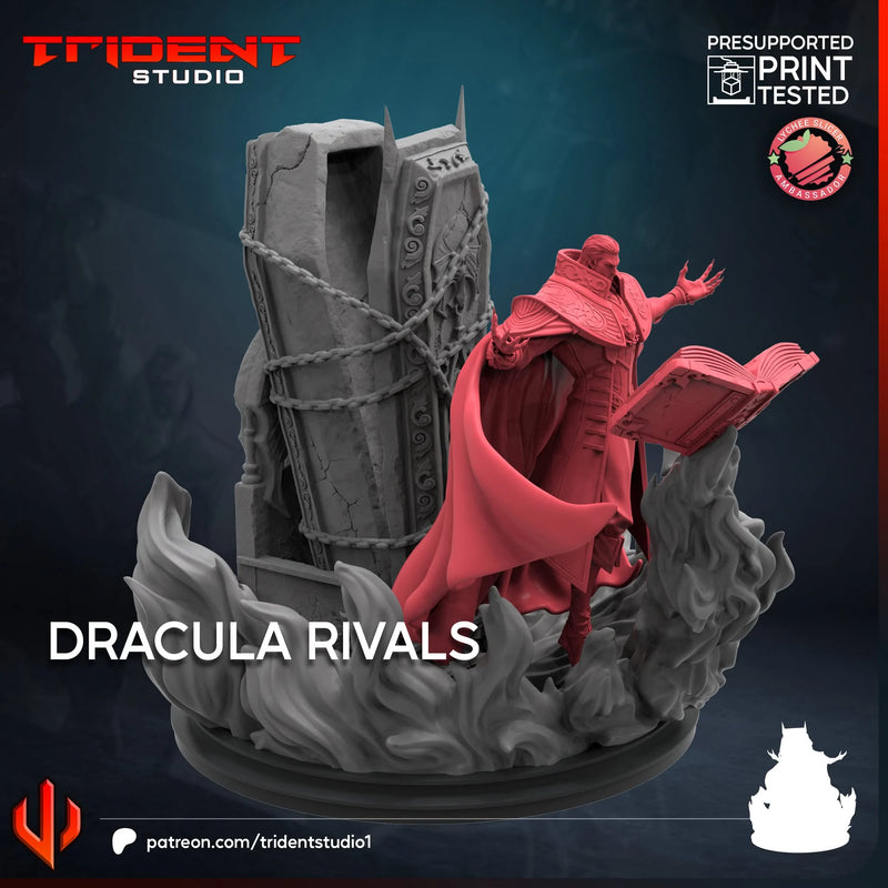 Dracula Rivals Marvel MCP-compatible 40mm resin proxy miniature by Trident Miniatures - product image 3