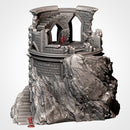 Ruins On The Mountain 3D printed terrain view 3