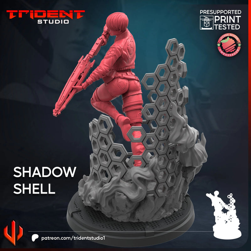 Shadow Shell - Sculpt A Marvel MCP-compatible 40mm resin proxy miniature by Trident Miniatures - product image 3