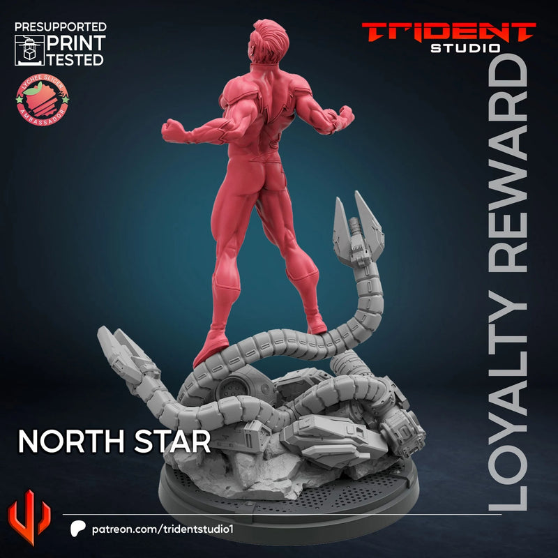 North Star Marvel MCP-compatible 40mm resin proxy miniature by Trident Miniatures - product image 3
