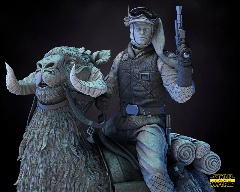 Luke Skywalker Snowsuit Sculpture