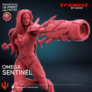 Omega Sentinel Marvel MCP-compatible 40mm resin proxy miniature by Trident Miniatures - product image 3