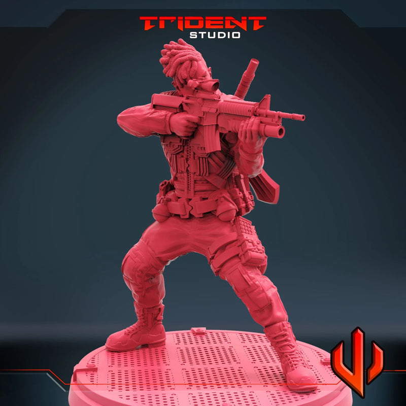Killmonger - Sculpt A Marvel MCP-compatible 40mm resin proxy miniature by Trident Miniatures - product image 3