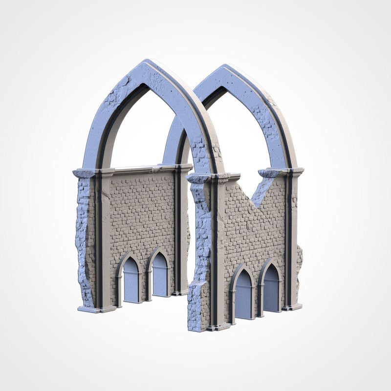 Majestic Ruins 3D printed terrain view 3