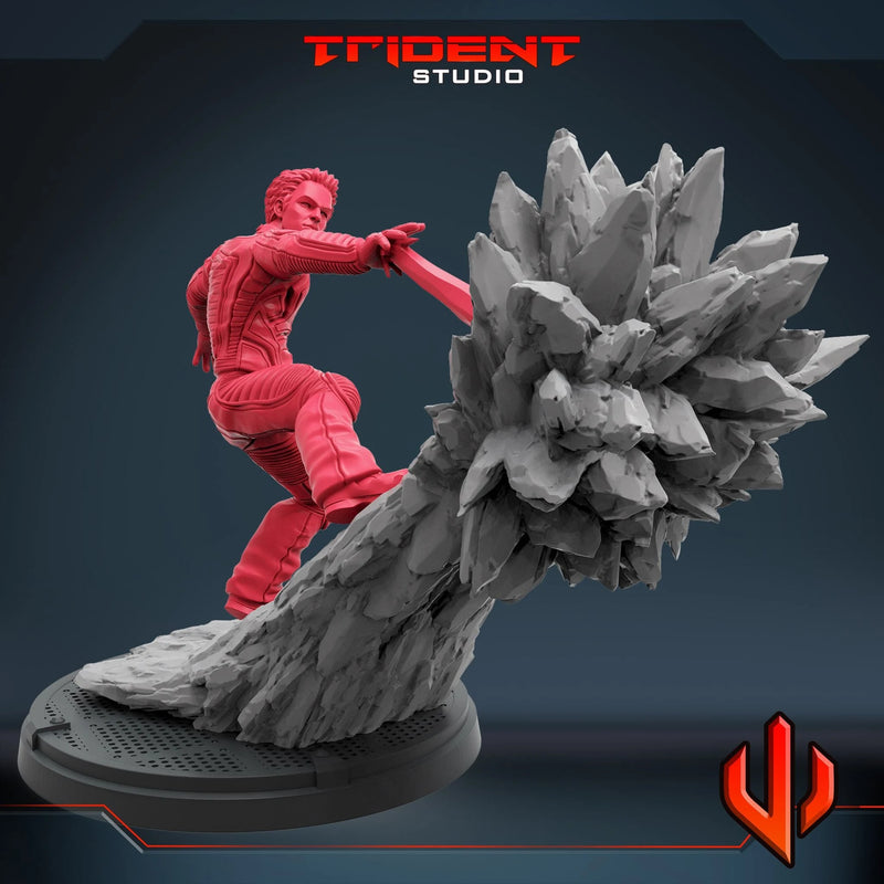 Iceman X-Men 2000 Movie Marvel MCP-compatible 40mm resin proxy miniature by Trident Miniatures - product image 3