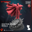 Doctor Doom 2099 Rivals Marvel MCP-compatible 40mm resin proxy miniature by Trident Miniatures - product image 3