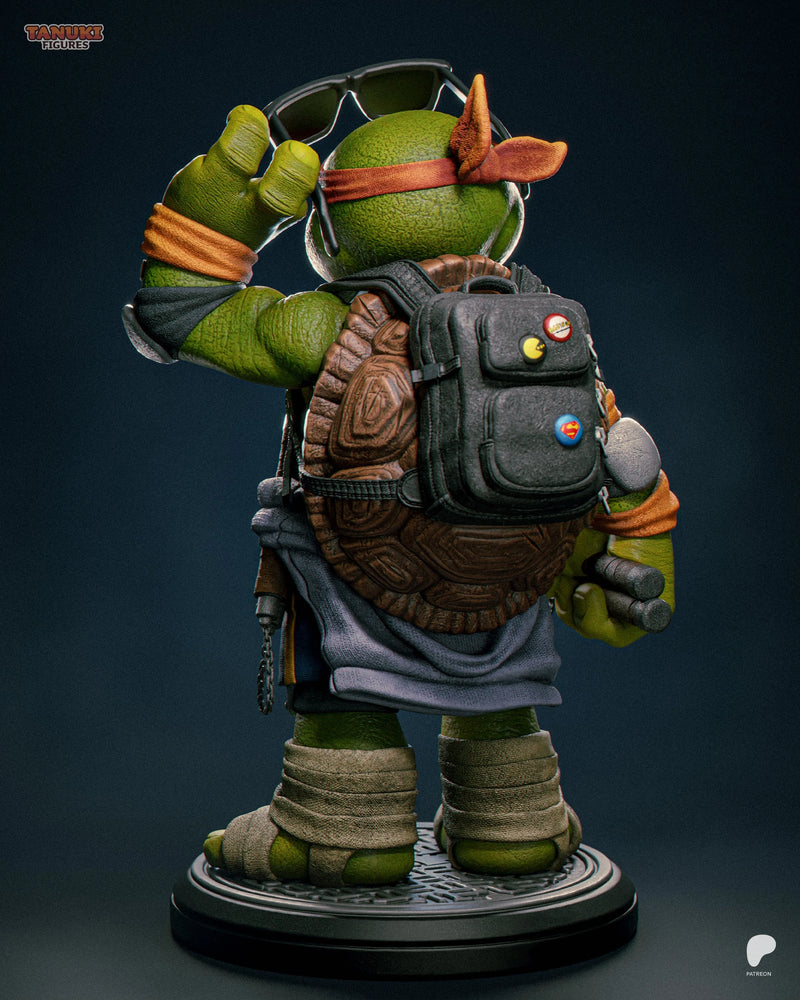 Michelangelo Toon Resin Figure - Toon view 3