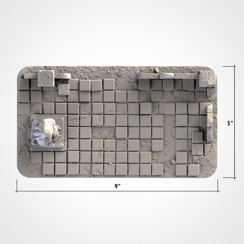 City Ruins WTC Set 02 3D printed terrain view 3