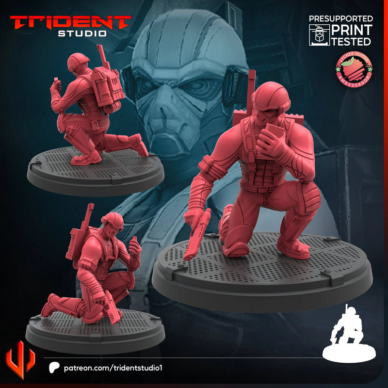 HYDRA Scientist Marvel MCP-compatible 40mm resin proxy miniature by Trident Miniatures - product image 3