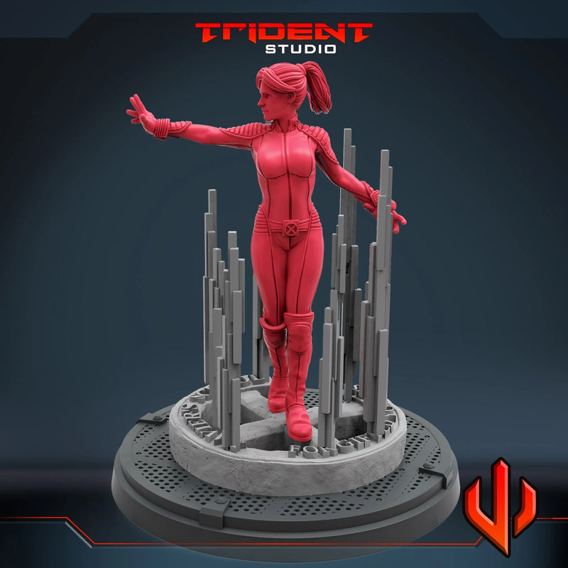 Jean Grey X-Men 2000 Movie Marvel MCP-compatible 40mm resin proxy miniature by Trident Miniatures - product image 3