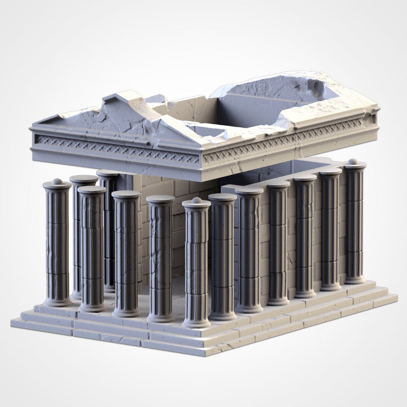 Classic Temples 3D printed terrain view 3