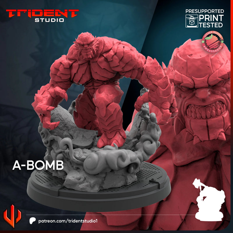A-Bomb Marvel MCP-compatible 40mm resin proxy miniature by Trident Miniatures - product image 3