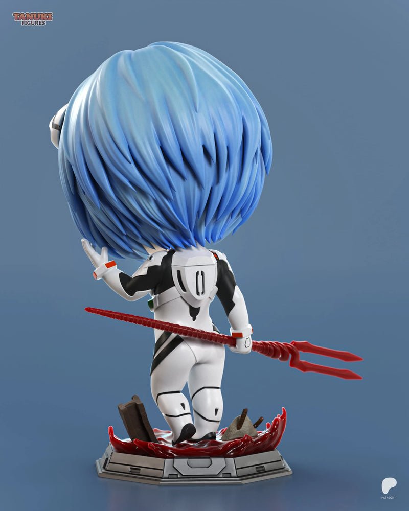 Rei Ayanami Chibi Resin Figure - Chibi view 3