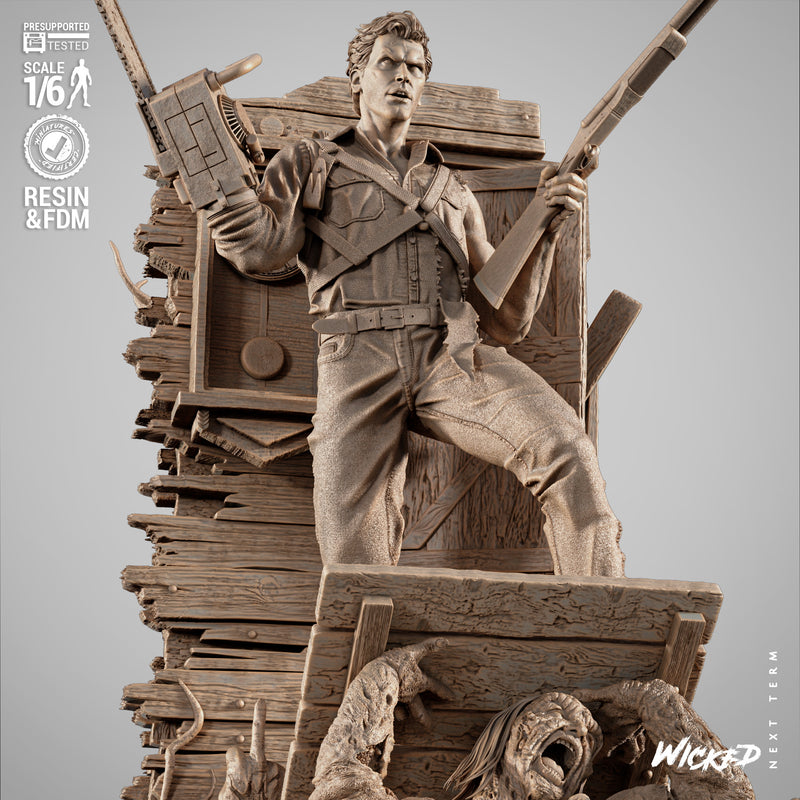 Ash Sculpture resin statue kit view 3