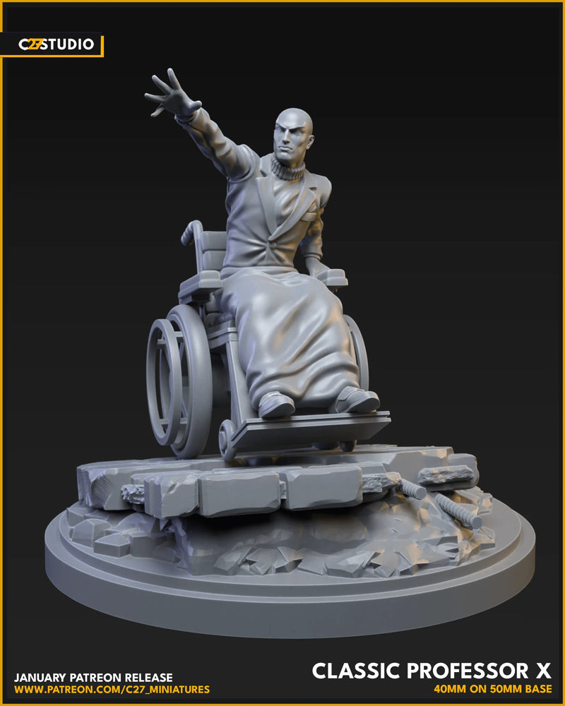 Professor X (Original) Marvel MCP-compatible resin miniature by C27 Studios - product image 3