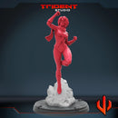 Classic Miss Marvel Marvel MCP-compatible 40mm resin proxy miniature by Trident Miniatures - product image 3